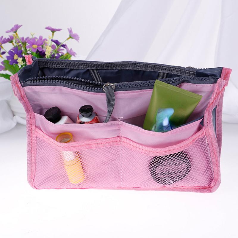 Handheld Zipper Cosmetic Storage Bag Lightweight Portable Inner Travel Storage