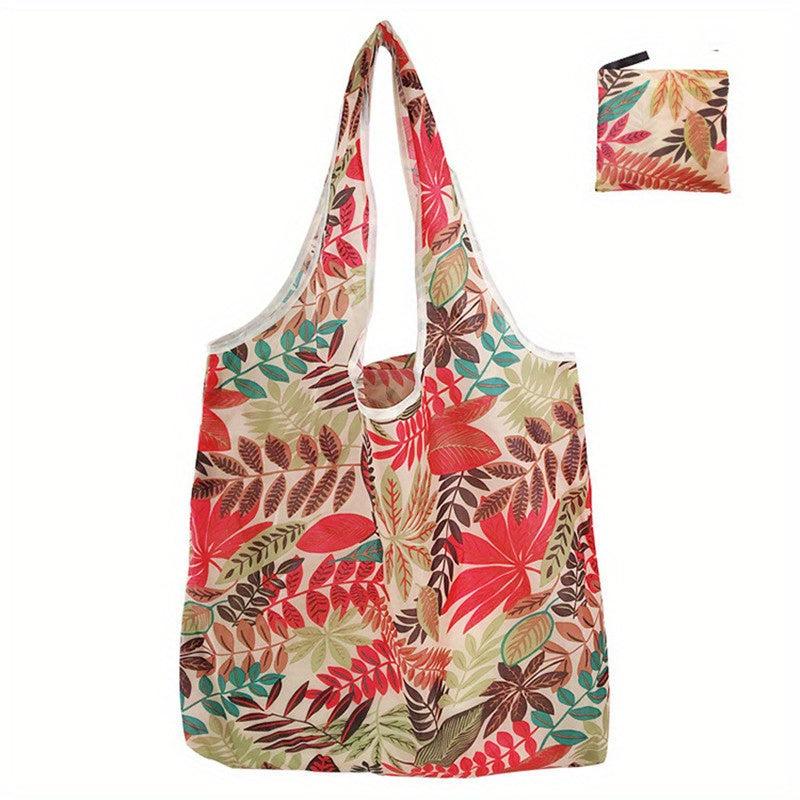 Elastic Grocery Tote Shopping Bag, Foldable Washable Lightweight
