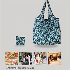 Elastic Grocery Tote Shopping Bag, Foldable Washable Lightweight