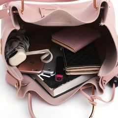 3pcs Tassel Handbag Set Women's Tote Bag Crossbody Bag Clutch Purse