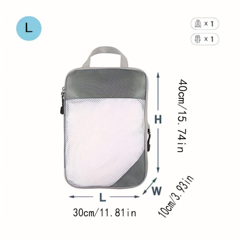 Travel Compression Bag Zipper Storage Organizer