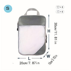 Travel Compression Bag Zipper Storage Organizer