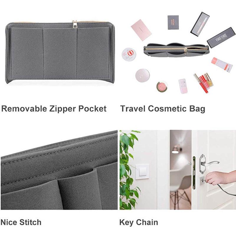 Felt Insert Bag Lightweight Portable Travel Bag for Shoulder Bag