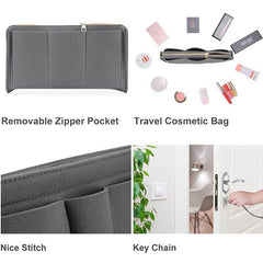 Felt Insert Bag Lightweight Portable Travel Bag for Shoulder Bag