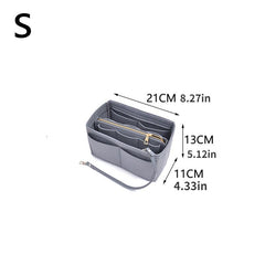 Felt Insert Bag Lightweight Portable Travel Bag for Shoulder Bag