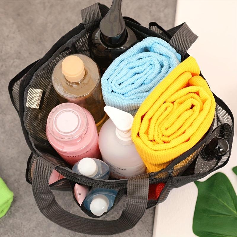 Portable Mesh Bag Makeup Storage Toiletry Swimsuit Beach Bath Bag