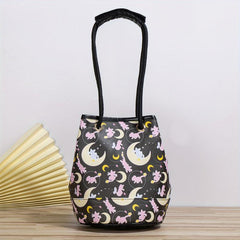 Cartoon Pattern Bucket Shoulder Bag Crossbody Bag All Match Bag
