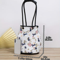 Cartoon Pattern Bucket Shoulder Bag Crossbody Bag All Match Bag