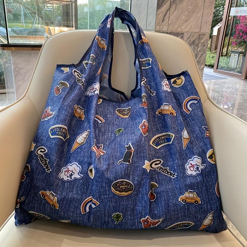 Large Capacity Shoulder Bag Reusable Eco Friendly Grocery Bag