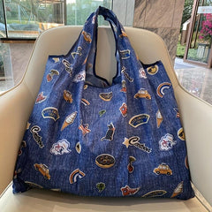 Large Capacity Shoulder Bag Reusable Eco Friendly Grocery Bag