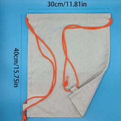 Minimalist Canvas Drawstring Backpack All Match Storage Sports Bag