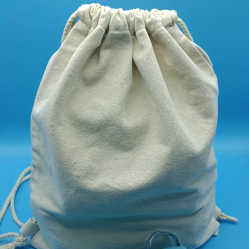 Minimalist Canvas Drawstring Backpack All Match Storage Sports Bag
