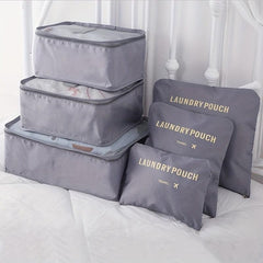 6pcs Clothes Storage Bags Travel Organizer - Large Capacity Lightweight