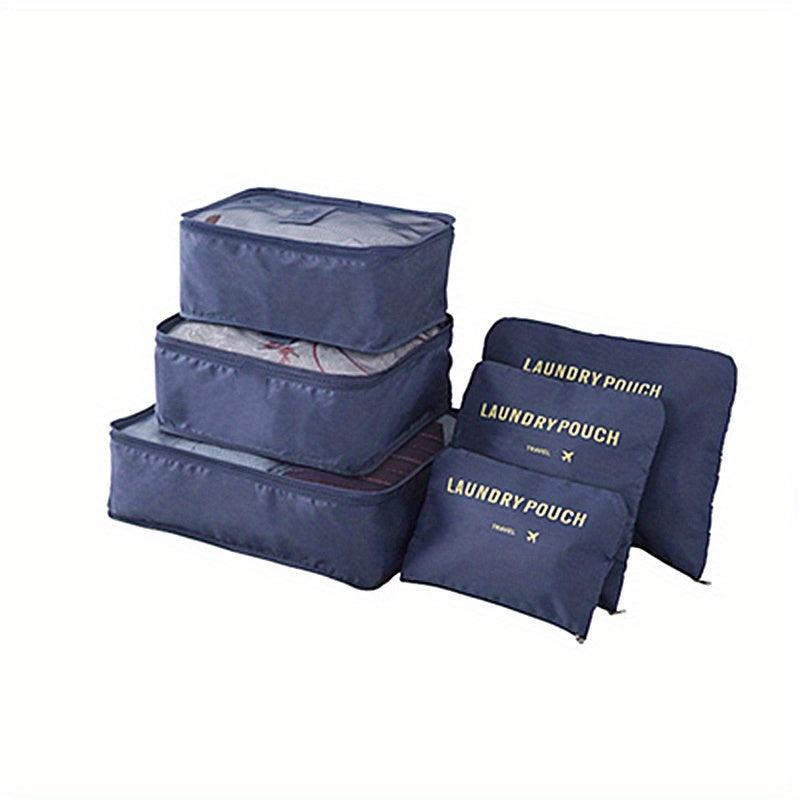 6pcs Clothes Storage Bags Travel Organizer - Large Capacity Lightweight