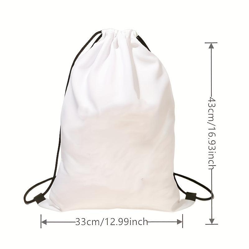 Skull Drawstring Bag Halloween Lightweight Sports Backpack
