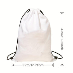 Skull Drawstring Bag Halloween Lightweight Sports Backpack