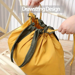 Reusable Drawstring Gym Bag Lightweight Tote Shoulder Bag