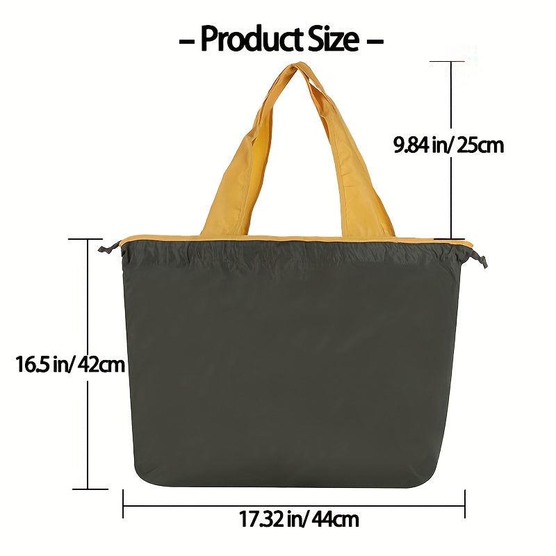 Reusable Drawstring Gym Bag Lightweight Tote Shoulder Bag