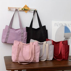 Casual Minimalist Tote Shoulder Bag Lightweight Travel Bag