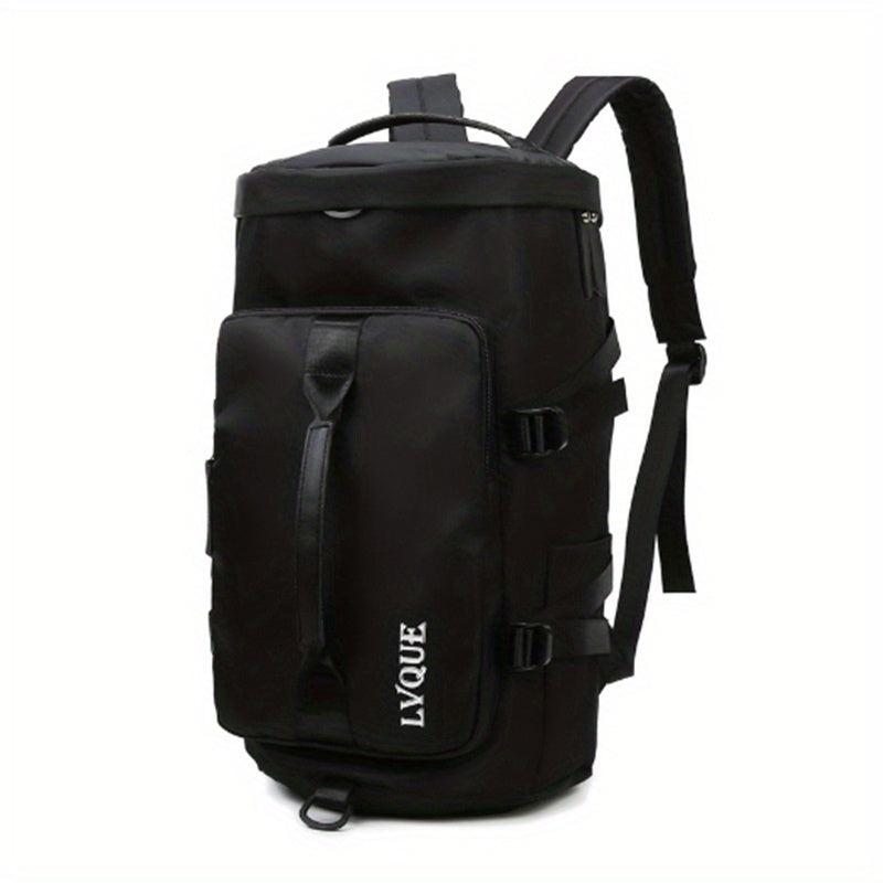 Solid Gym Bag Casual Zipper Large Capacity Backpack For Travel