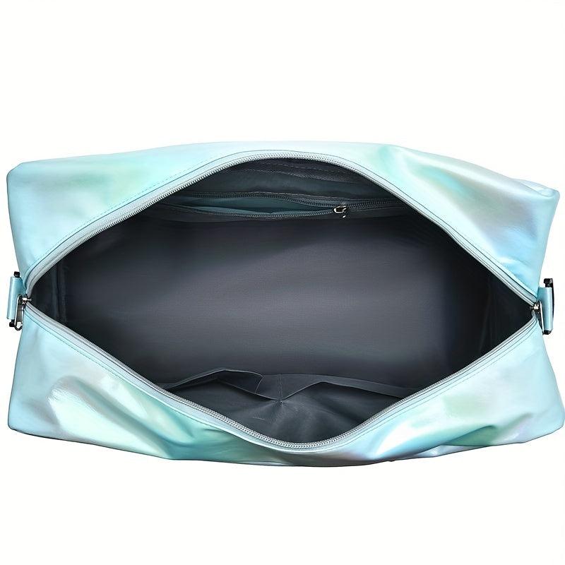 Stylish Laser Large Capacity Sports Bag Lightweight Storage Luggage Shoulder Bag