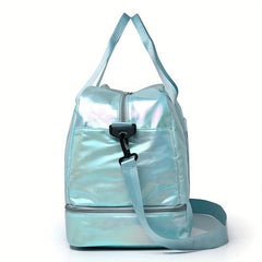 Stylish Laser Large Capacity Sports Bag Lightweight Storage Luggage Shoulder Bag