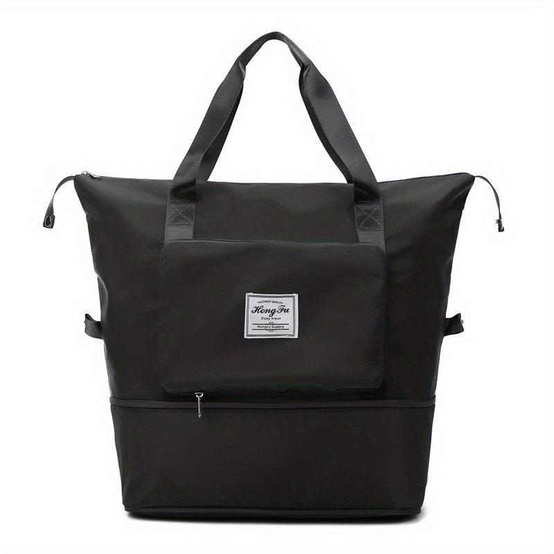 Large Foldable Duffle Bag Portable Weekender Overnight Bag