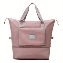Large Foldable Duffle Bag Portable Weekender Overnight Bag