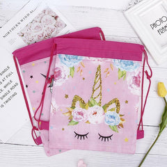 Cartoon Pattern Drawstring Backpack Lightweight Waterproof Beach Bag