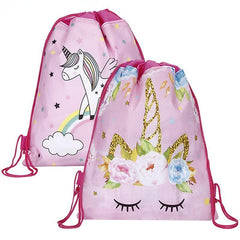 Cartoon Pattern Drawstring Backpack Lightweight Waterproof Beach Bag