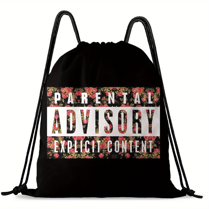 Octopus Pattern Sports Bag Lightweight Backpack Drawstring Foldable