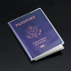 Passport Protective Cover Transparent Waterproof Document Case