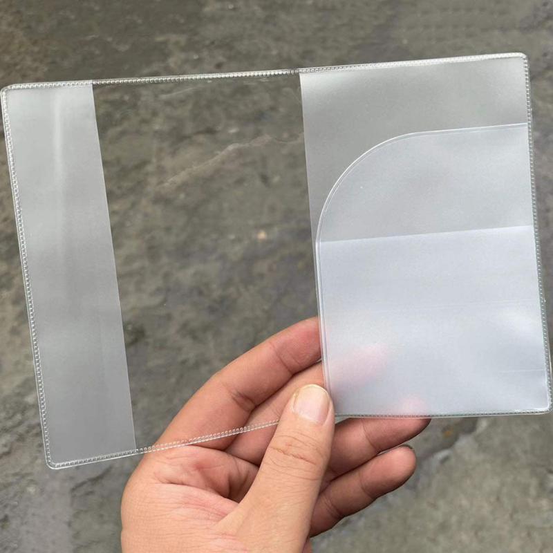 Passport Protective Cover Transparent Waterproof Document Case