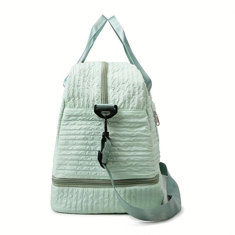 Cloud Bubble Ruched Gym Bag Wet Dry Separation Duffle Bag