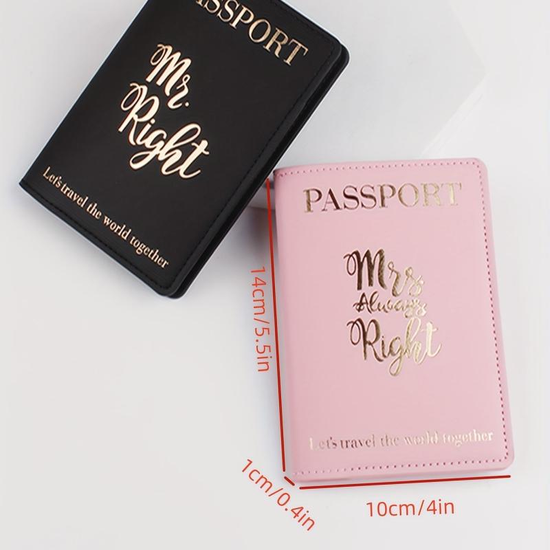 Couple Travel Bronzing Passport Holder Set