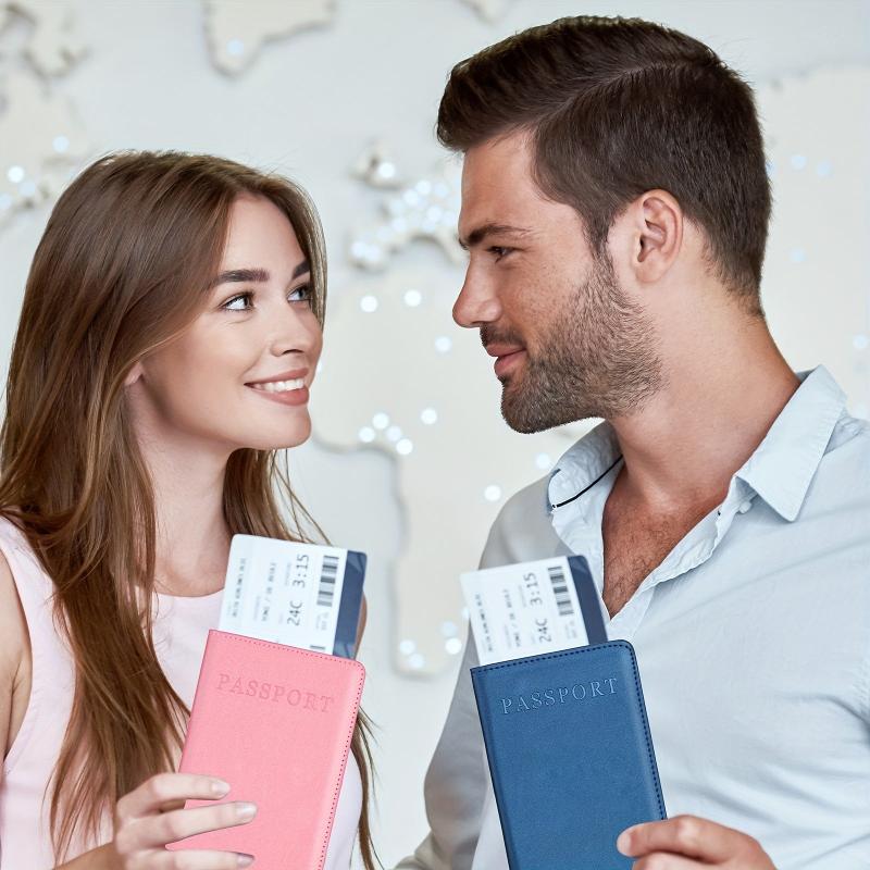 1pc PU Leather Passport Holder Slim Passport Protector Travel Accessories