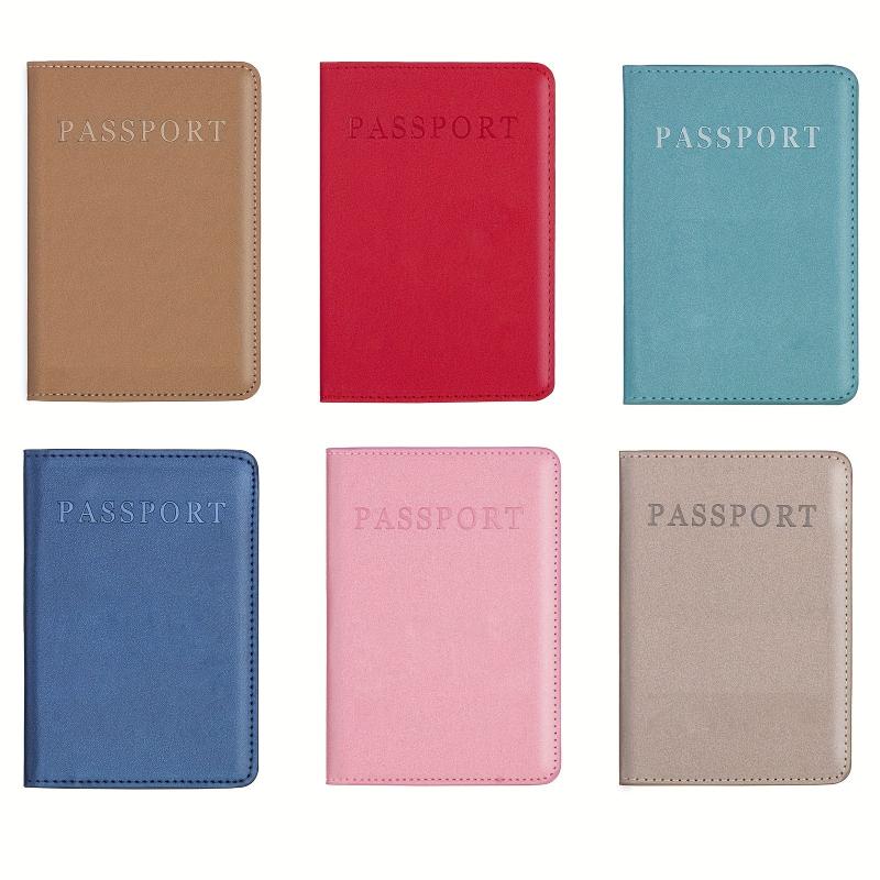 1pc PU Leather Passport Holder Slim Passport Protector Travel Accessories