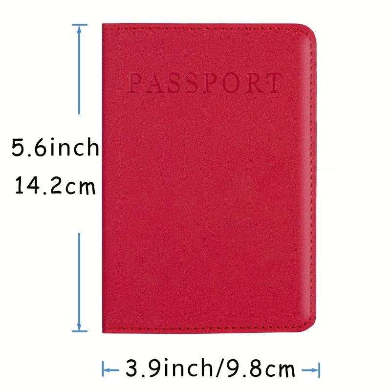 1pc PU Leather Passport Holder Slim Passport Protector Travel Accessories