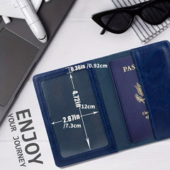 Passport Holder PU Leather Card Ticket Cover