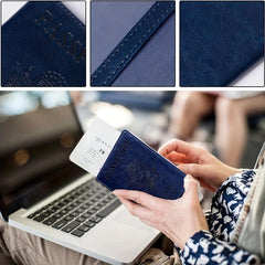 Passport Holder PU Leather Card Ticket Cover
