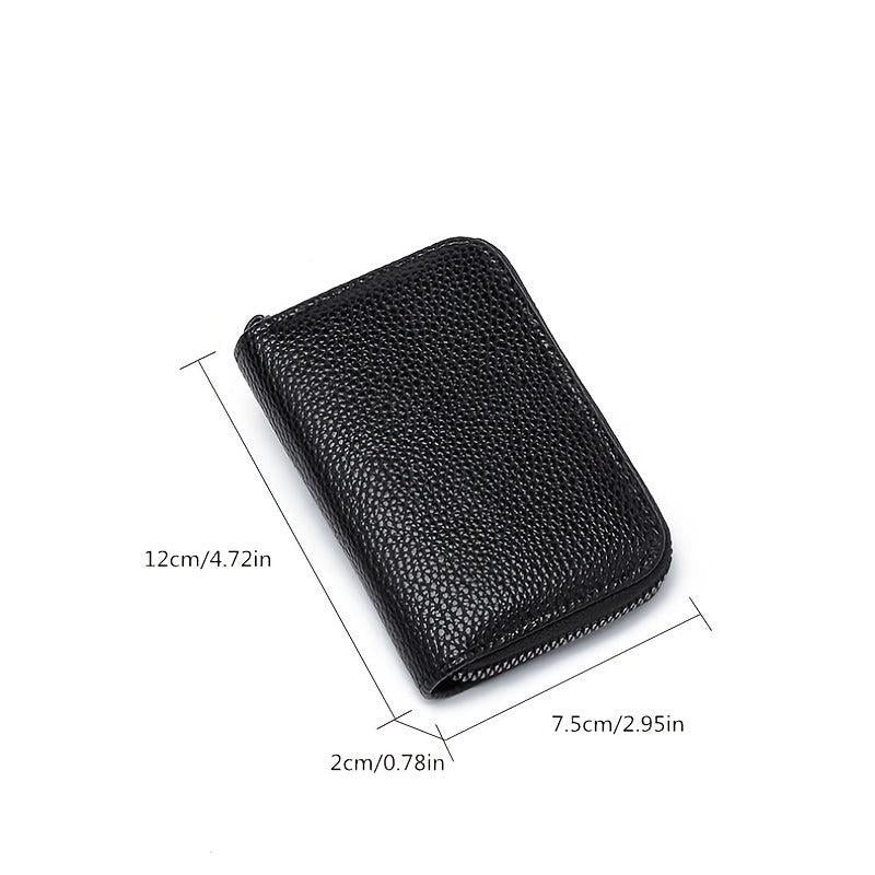 Anti theft Brush Ultra thin Wallet Zipper Coin Purse