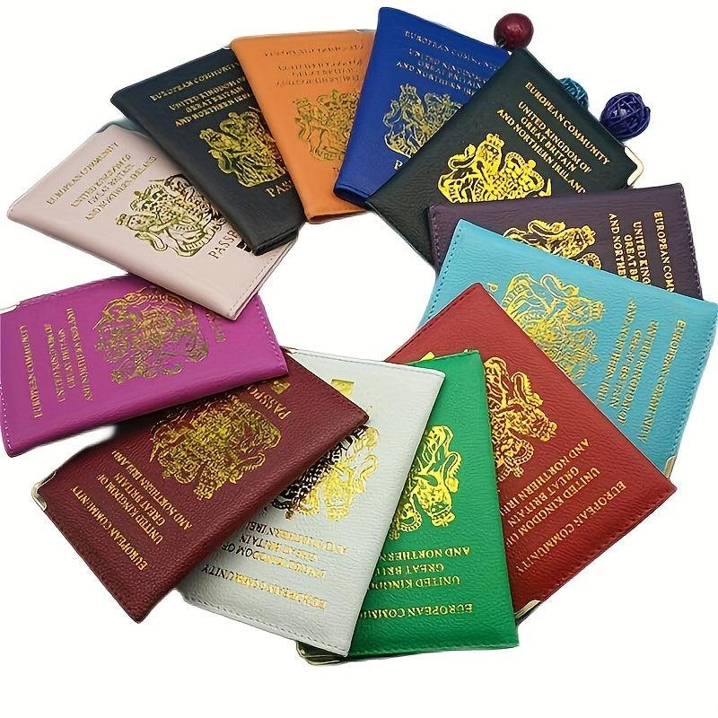Travel Business Card Holder Wallet PVC Vinyl Passport Cover Slim