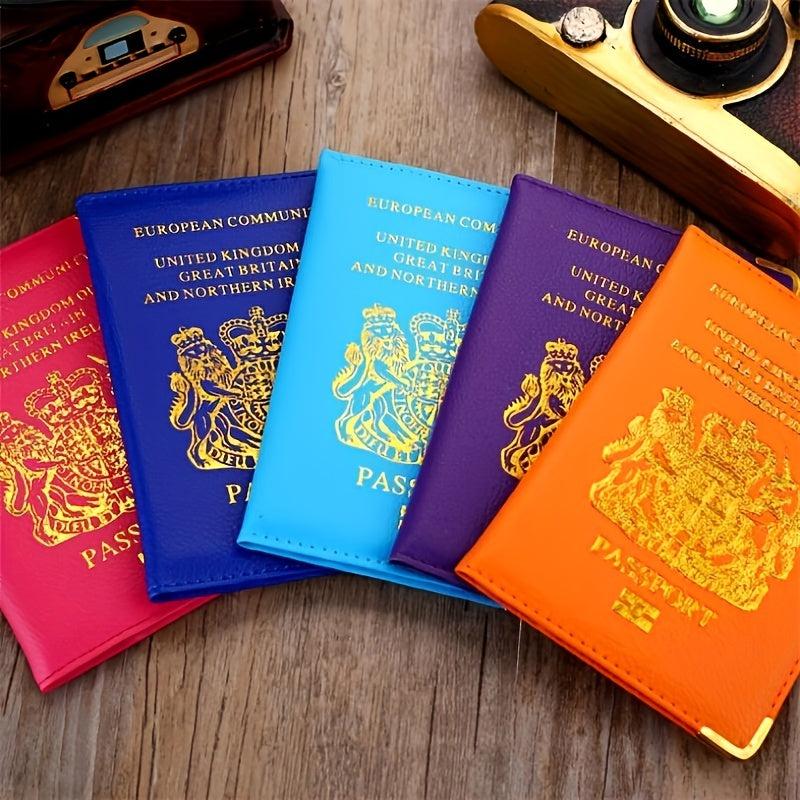 Travel Business Card Holder Wallet PVC Vinyl Passport Cover Slim