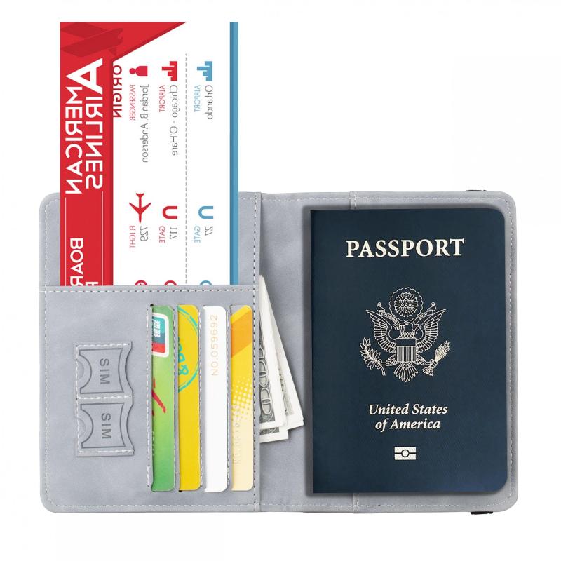 Travel Document Organizer Passport Case for Men Women