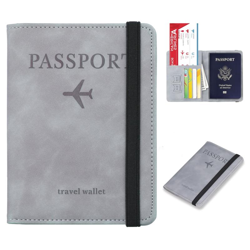 Travel Document Organizer Passport Case for Men Women