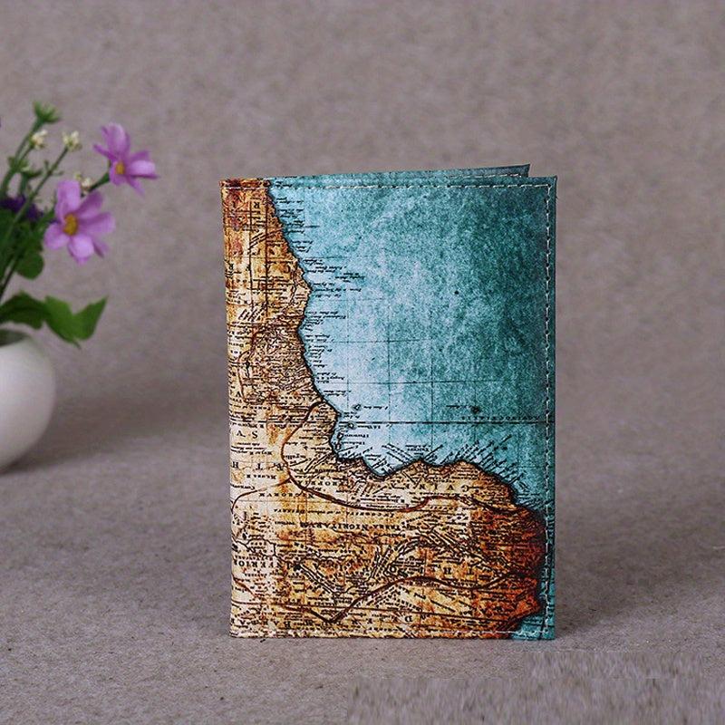 Art Pattern Passport Holder Travel Passport Clip PU Leather