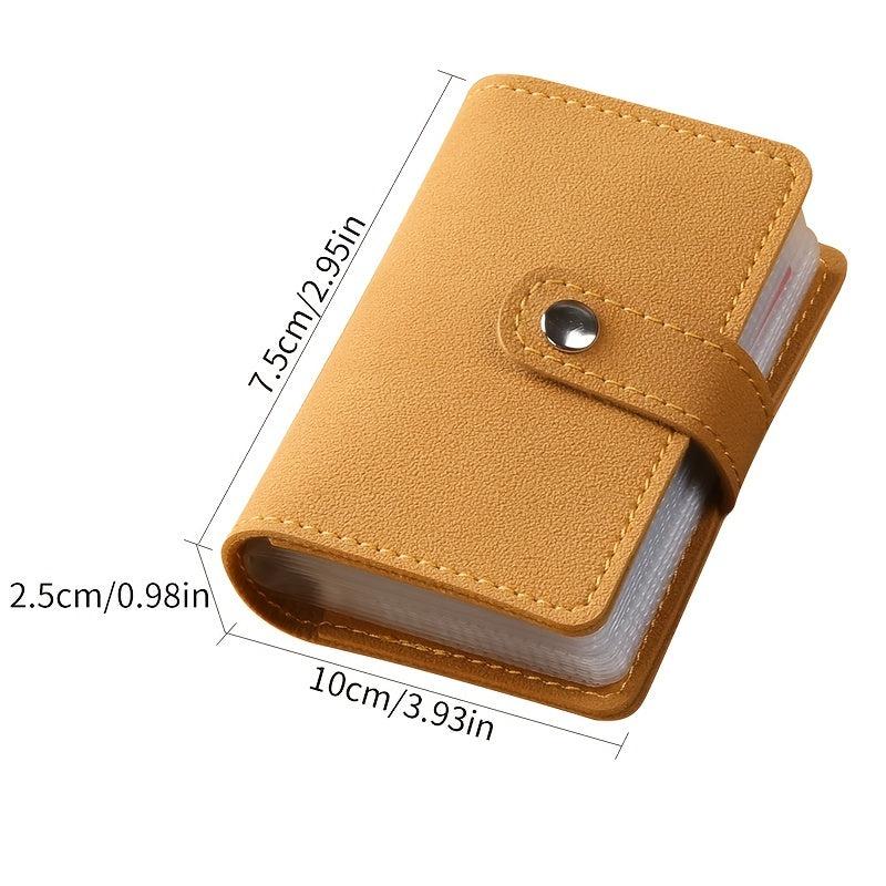 Compact Leather Card Holder 24 Card Capacity