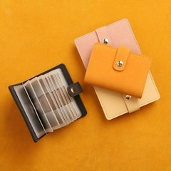 Compact Leather Card Holder 24 Card Capacity