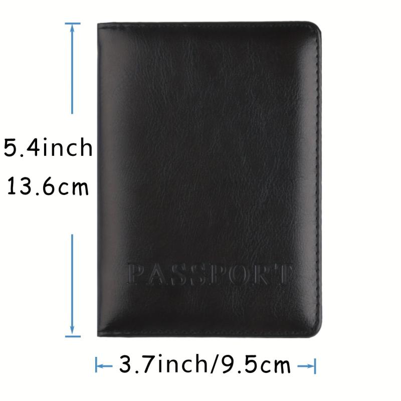 PU Leather Passport Holder Travel Document Organizer