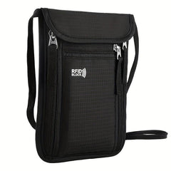 RFID Blocking Neck Passport Holder Anti Theft Travel Bag